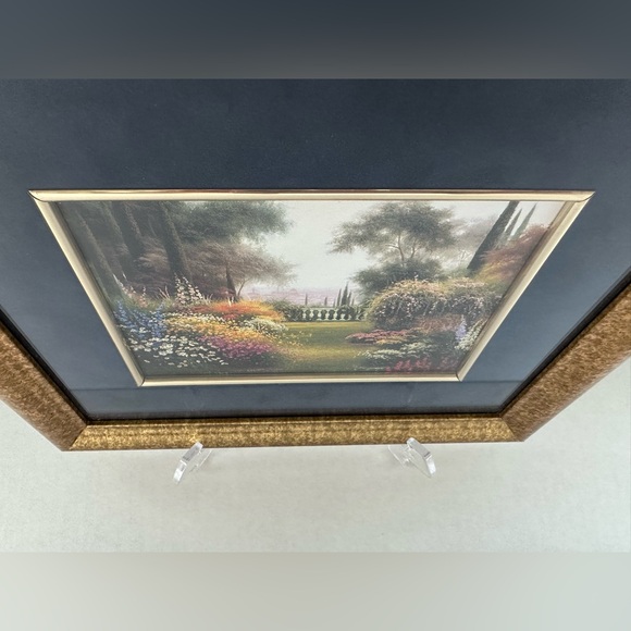 Thomas Kinkade “Garden of Grace” Framed in a Gold-Colored Frame - Picture 5 of 11